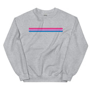 Bi Pride Stripes Minimalist Sweatshirt
