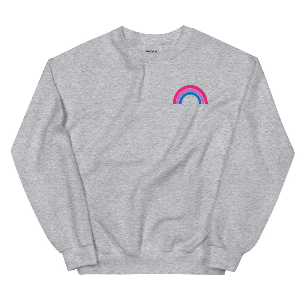 Bi Rainbow Pocket Minimalist Sweatshirt