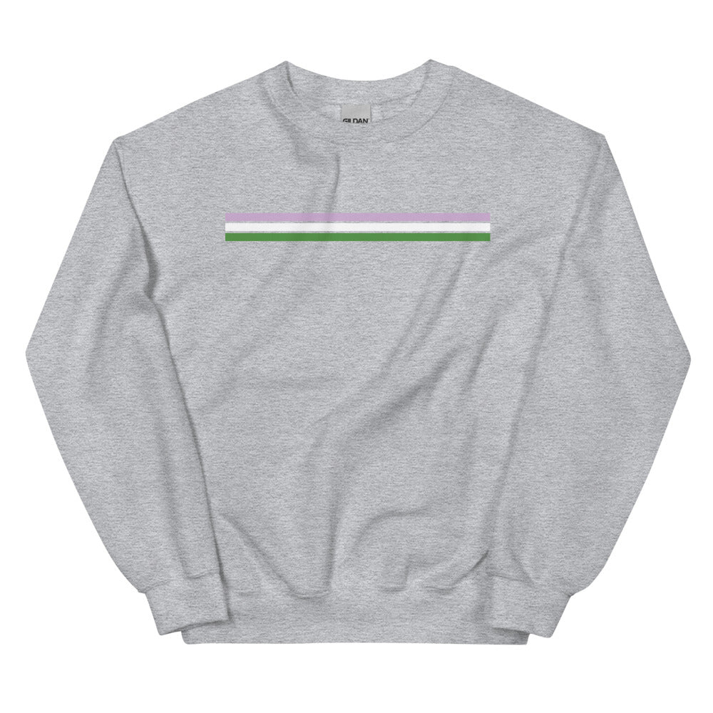 Genderqueer Pride Stripes Sweatshirt