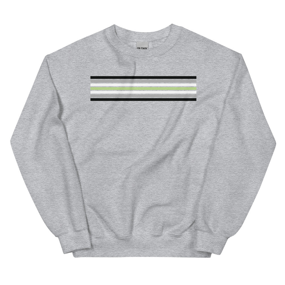 Agender Pride Stripes Sweatshirt