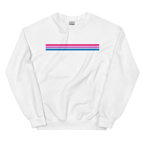 Bi Pride Stripes Minimalist Sweatshirt