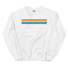Gay Pride Stripes Minimalist Sweatshirt