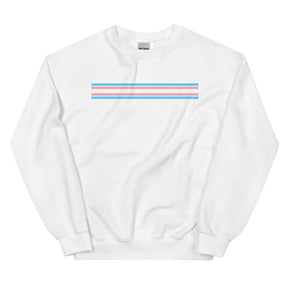 Trans Pride Stripes Minimalist Sweatshirt