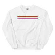 Lesbian Pride Stripes Minimalist Sweatshirt