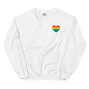 Rainbow Heart Pocket Sweatshirt