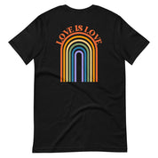 Love is Love Retro T-Shirt Front and Back Design