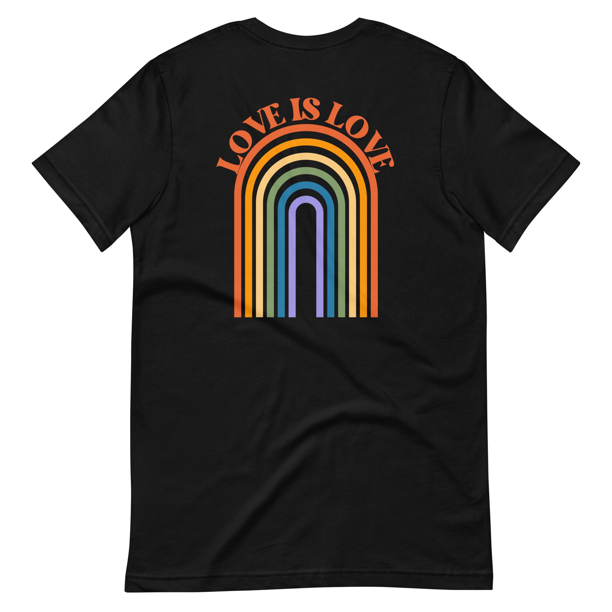 Love is Love Retro T-Shirt Front and Back Design