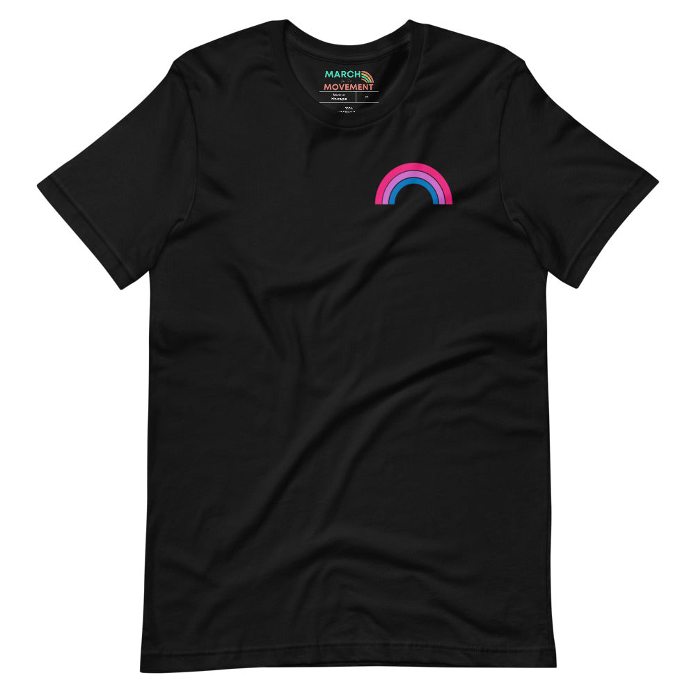 Bi Pride Rainbow Minimalist T-Shirt