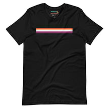 Lesbian Pride Stripes Minimalist T-Shirt