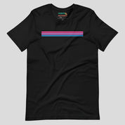 Bi Pride Stripes Minimalist T-Shirt