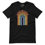 Love is Love Retro Rainbow T-shirt