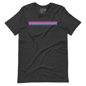 Bi Pride Stripes Minimalist T-Shirt