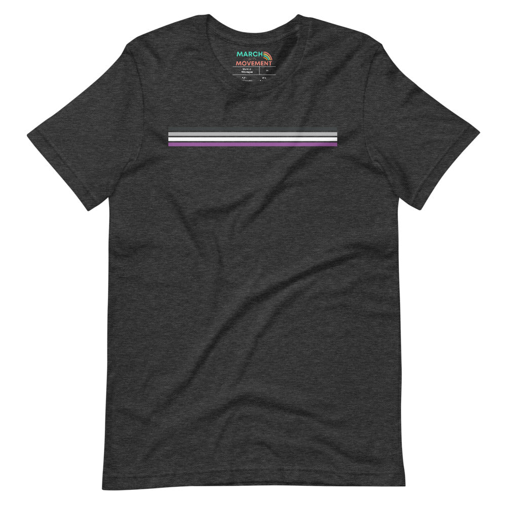 Ace Pride Stripes Minimalist T-Shirt