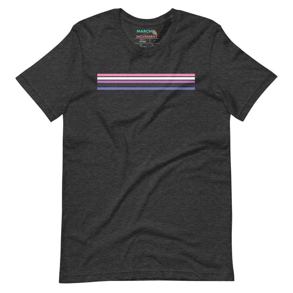 Genderfluid Pride Stripes T-Shirt