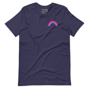 Bi Pride Rainbow Minimalist T-Shirt