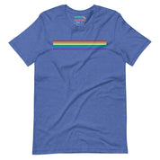 Classic Rainbow Stripes Minimalist T-Shirt