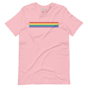 Classic Rainbow Stripes Minimalist T-Shirt