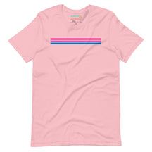 Bi Pride Stripes Minimalist T-Shirt