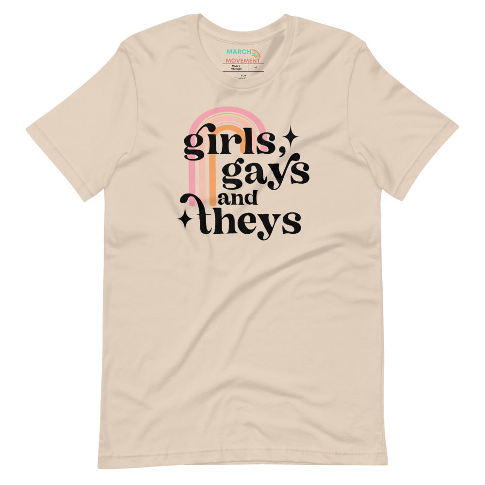 Girls Gays and Theys T-Shirt