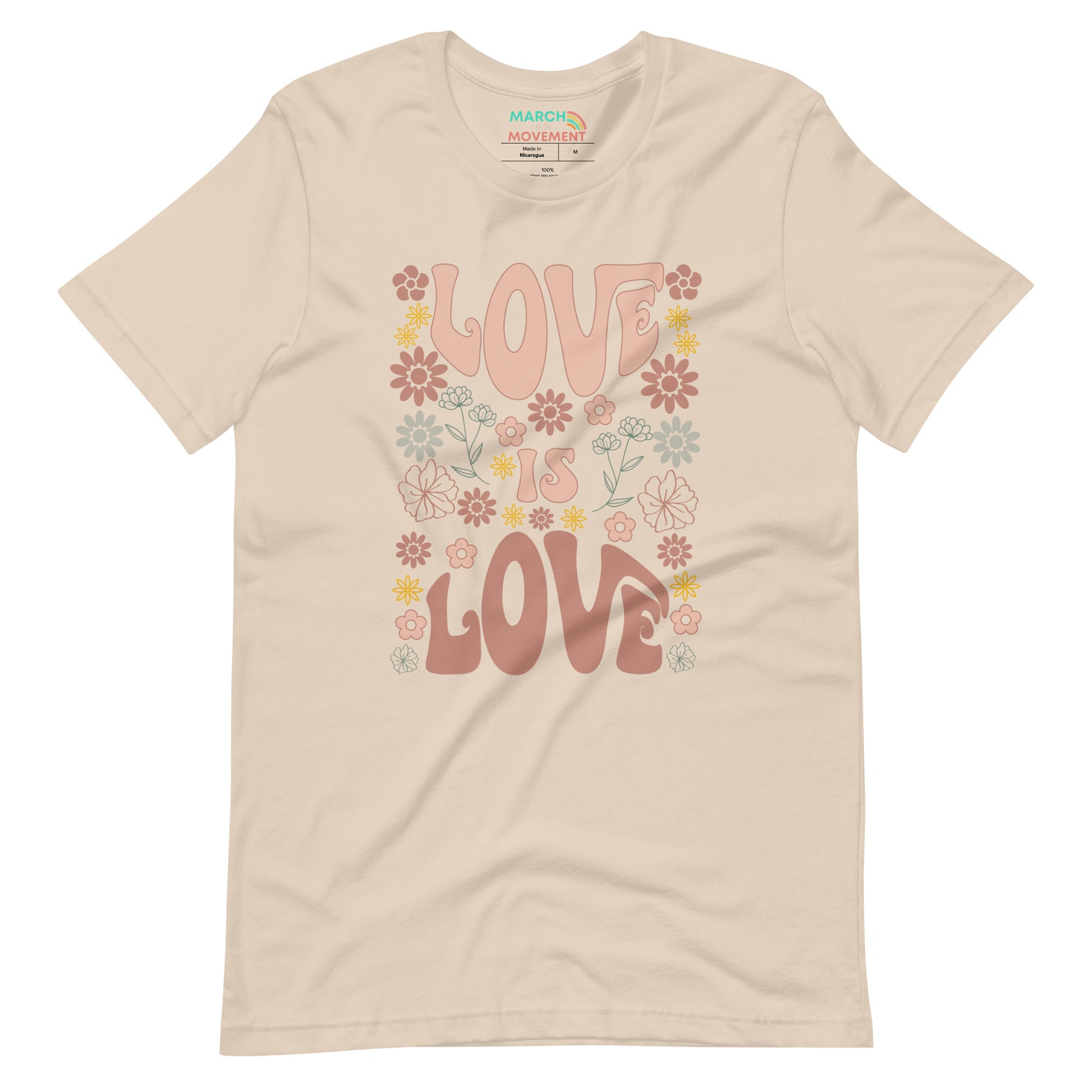 Love is Love Retro Flower T-Shirt