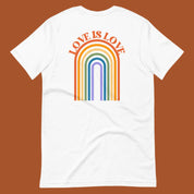 Love is Love Retro T-Shirt Front and Back Design
