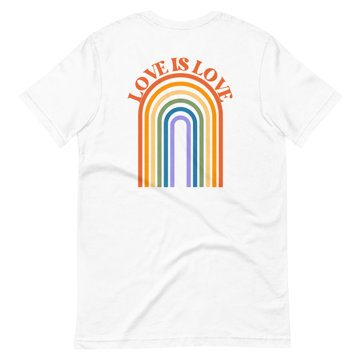 Love is Love Retro T-Shirt Front and Back Design