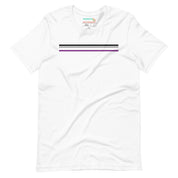 Ace Pride Stripes Minimalist T-Shirt