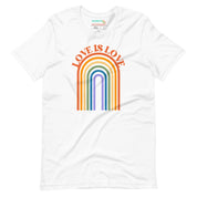 Love is Love Retro Rainbow T-shirt