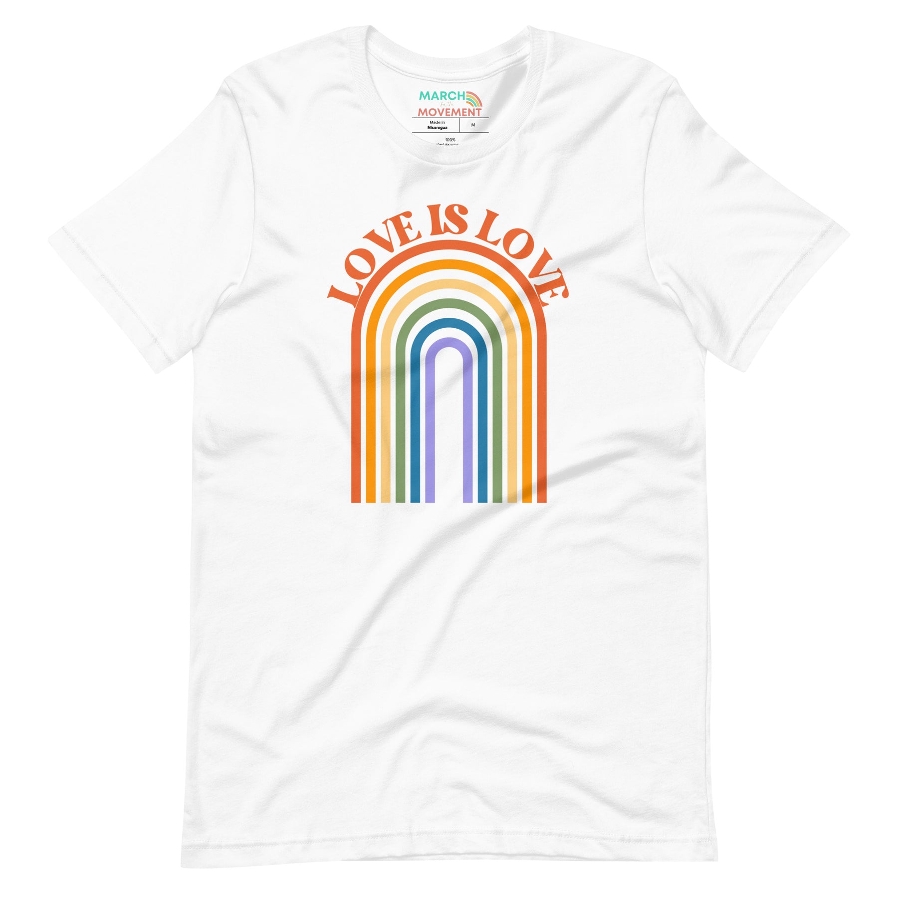 Love is Love Retro Rainbow T-shirt