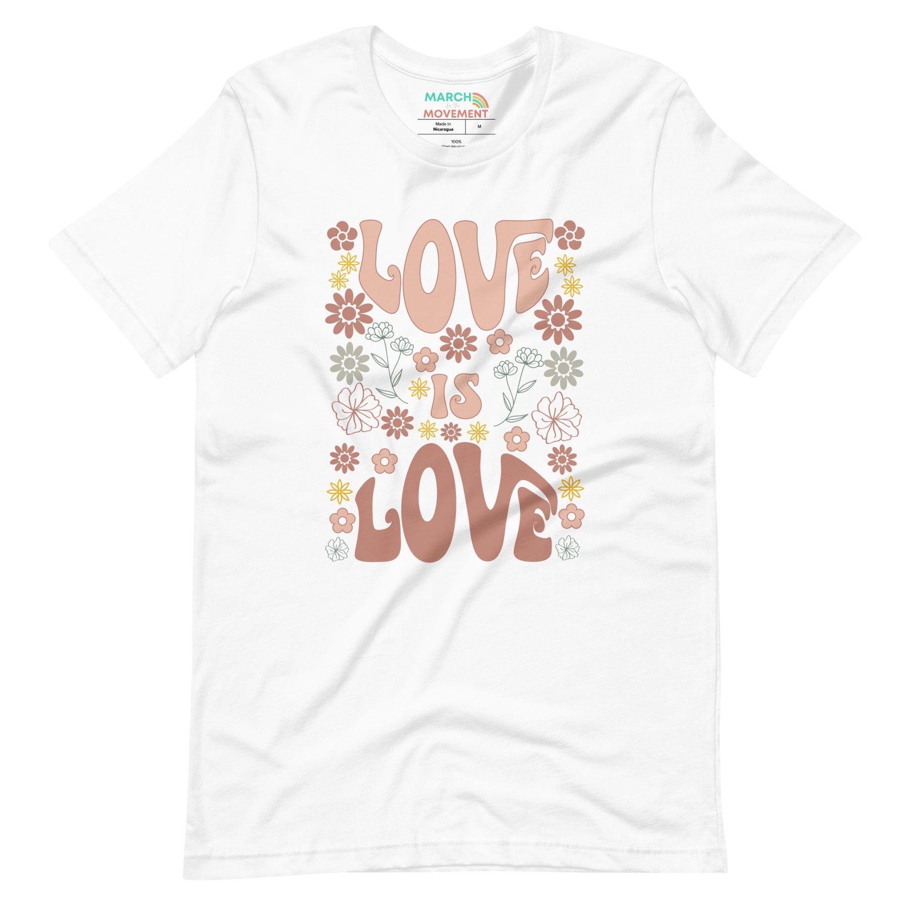 Love is Love Retro Flower T-Shirt