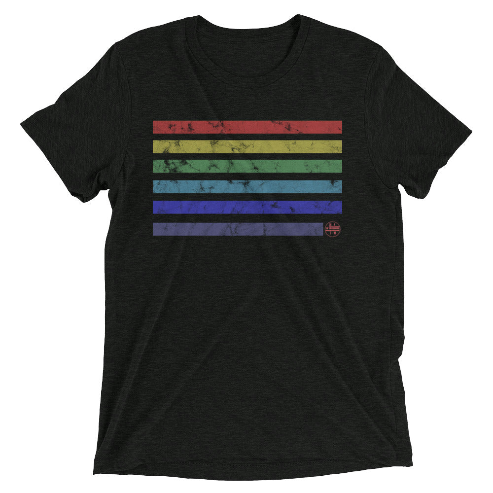 Vintage Rainbow Block Super Soft Triblend T-Shirt