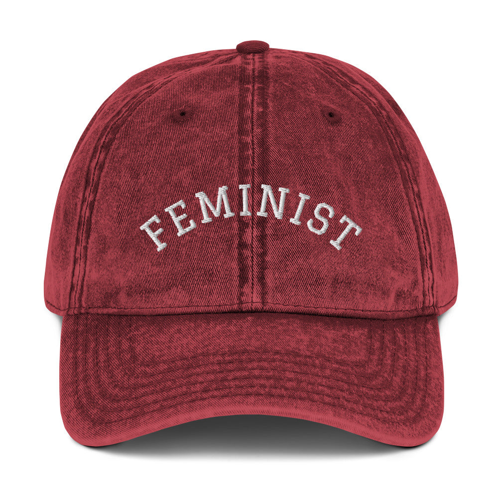 Feminist Vintage Denim Cap