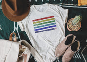 Vintage Rainbow Block Super Soft Triblend T-Shirt
