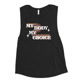 My Body My Choice Retro Women's Muscle Tank