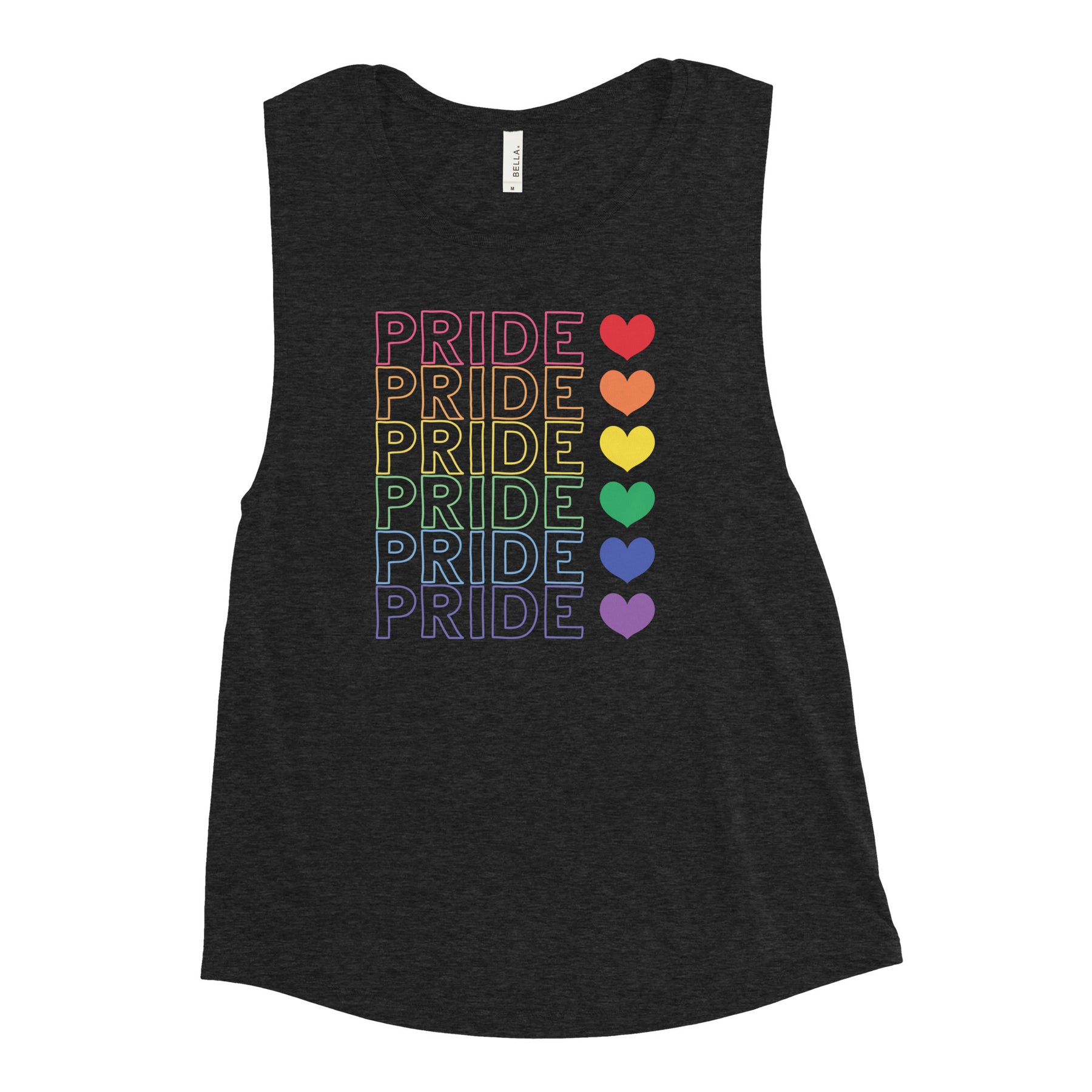 Pride Hearts Women's Muscle Tank