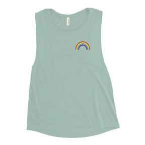 Vintage Rainbow Women's Muscle Tank