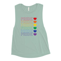 Pride Hearts Women's Muscle Tank