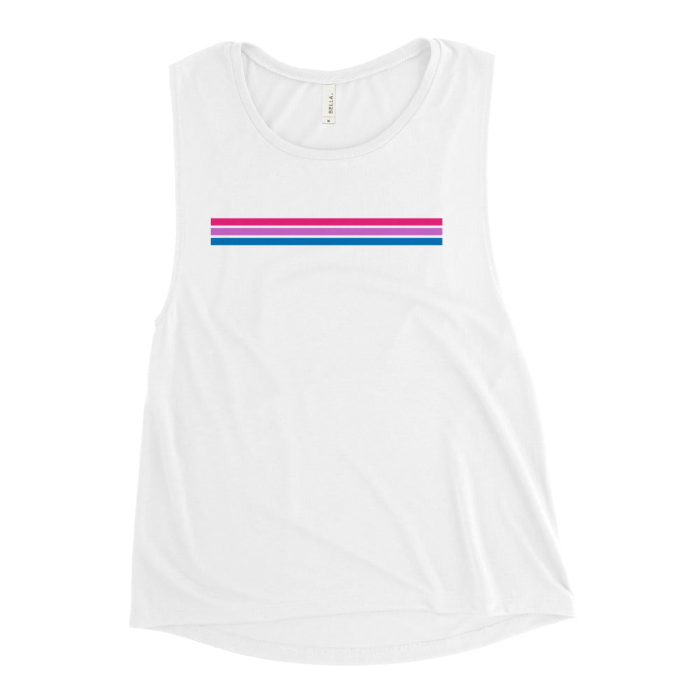 Bi Pride Stripes Women's Muscle Tank