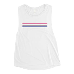 Genderfluid Pride Stripes Women's Muscle Tank