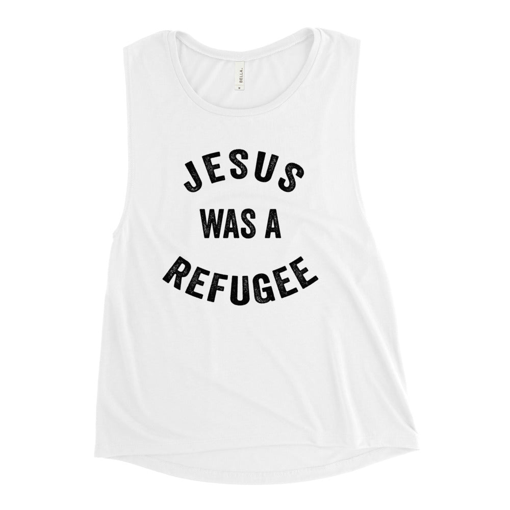 Jesus Was a Refugee Women's Muscle Tank